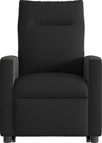 vidaXL Πολυθρόνα Μασάζ Ηλεκ. Ανακλινόμενη με Ανύψωση Μαύρη Υφασμάτινη