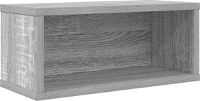 vidaXL Ράφι Αποθήκευσης CDs 2 τμχ. Γκρι Sonoma 40 x 17 x 17 εκ.