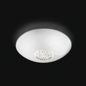 Φωτιστικό Οροφής - Πλαφονιέρα 6580 B LN 12W Led Φ30cm White Perenz Κρύσταλλο