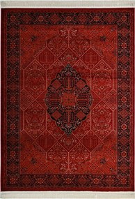 Χαλί (200x290) Royal Carpet Afgan 316A D.Red Black