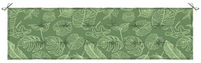 vidaXL Μαξιλάρι Κήπου Σχέδιο Φύλλου 180x50x4 εκ Ύφασμα Οξφόρδη
