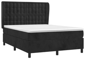 ΚΡΕΒΑΤΙ BOXSPRING ΜΕ ΣΤΡΩΜΑ ΜΑΥΡΟ 140X190 ΕΚ. ΒΕΛΟΥΔΙΝΟ 3129449