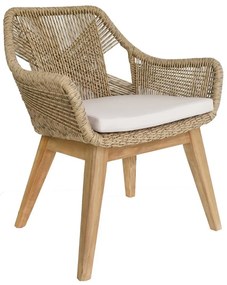 Πολυθρόνα Barbara/Rattan 01-00-2308 64x62x77cm Natural