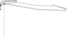 vidaXL Σκελετός Τέντας Λευκό 4 x 2 m Ατσάλι με Πούδρα