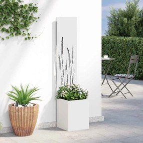 vidaXL Οθόνη Ιδιωτικότητας Κήπου Λευκό 32 x 32 x 150 εκ