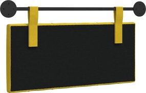 vidaXL Κρεμαστό Κεφαλάρι Κίτρινο Βελούδο