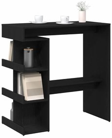 vidaXL Τραπέζι μπαρ Μαύρη δρυς 100 x 48 x 101.5 εκ. Επεξεργασμένο ξύλο
