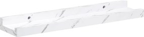 vidaXL Ράφι Τοίχου Επιτοίχιο 4 pcs Λευκό Μάρμαρο 40 x 9 x 3 cm