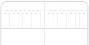 vidaXL Ανταλλακτικό κεφαλάρι Λευκό 193 εκ. Μεταλλικό