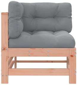 vidaXL Καναπές Γωνιακός με Μαξιλάρια από Μασίφ Ξύλο Ψευδοτσούγκας