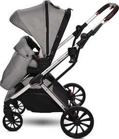 BABY STROLLER GLORY OPALINE GREY+ADAPTERS