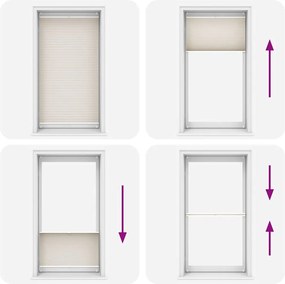 vidaXL Σύστημα Σκίασης Πλισέ Κρεμ 100 x 200 εκ.