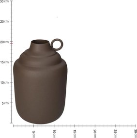 Βάζο ArteLibre Καφέ Μέταλλο 13x13x19.5cm