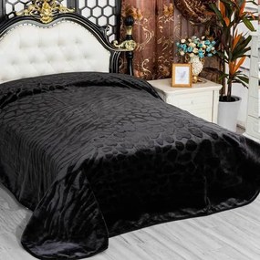 Bonsai Home Κουβέρτα Ανάγλυφη Υπέρδιπλη 220 x 240 - Μαύρη