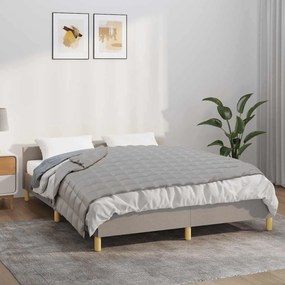vidaXL Κουβέρτα Βαρύτητας Γκρι 120 x 180 εκ. 5 κ. Υφασμάτινη