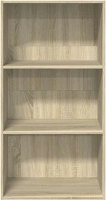 vidaXL Βιβλιοθήκη Sonoma Δρυς 60x30x114 εκ. από Επεξεργασμένο Ξύλο