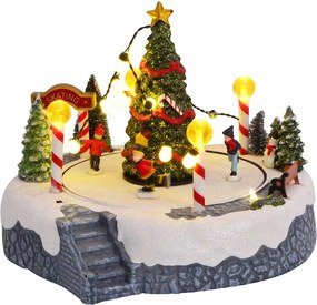 vidaXL Διακόσμηση Χριστουγεννιάτικου Χωριού Πολύχρωμο Πλαστικό