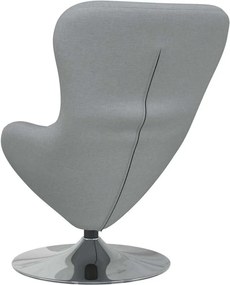 vidaXL Κάθισμα-αυγό Ανοιχτό γκρι 63 x 73 x 90 εκ ύφασμα