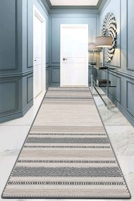 Χαλί Randig 908CHL3081 Beige-White-Black Conceptum Hypnose 80X200cm