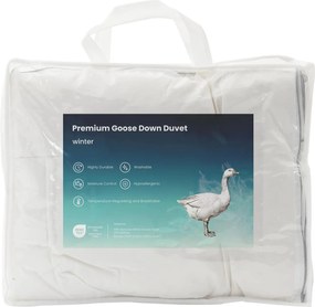 vidaXL Σετ πάπλωμα 90% χήνας FULDA 3 τμχ. 200 x 220 cm Χειμώνας Λευκό