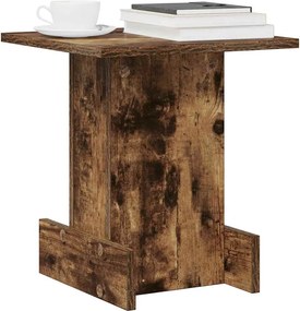 vidaXL End Table Καπνιστό Δρύς 35,5 x 35 x 40 εκ Επεξεργασμένο ξύλο
