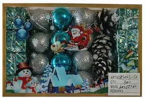 Σετ Χριστουγεννιάτικες μπάλες - 3cm - 24pcs - 023124-023124