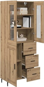 vidaXL Highboard 2 pcs Artisan Oak 69,5 x 34 x 180 εκ.