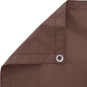 vidaXL Οθόνη Μπαλκονιού 110 x 700 εκ Ύφασμα Όξφορντ Ορθογώνιος Καφέ