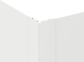 vidaXL Περίγραμμα γκαζόν 100 x 100 x 20 cm Ατσάλι Λευκό