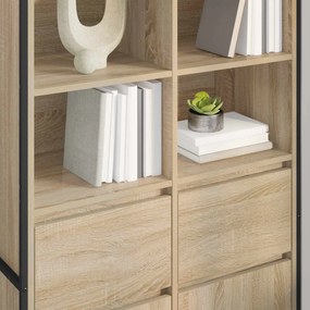 vidaXL Πλαϊνό γραφείο Σονόμα 81 x 36 x 150.5 εκ. Επεξεργασμένο ξύλο