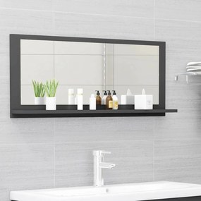 Καθρέφτης Μπάνιου Γκρι 90 x 10,5 x 37 εκ. Μοριοσανίδα - Γκρι