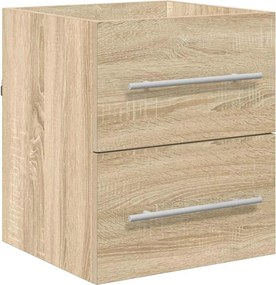 vidaXL Ντουλάπι νιπτήρα με συρτάρι Δρύς Sonoma 38,5 x 41 x 48 εκ