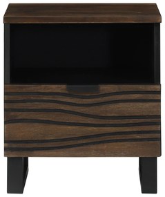 vidaXL Κομοδίνο, 40x33x46 εκ., Σταθερό Ξύλο Μάνγκο