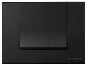 Karag A227-006 Alinda Πλακέτα Καζανακίου Διπλής Λειτουργίας Black Matt