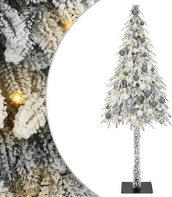 vidaXL Χριστουγεννιάτικο Δέντρο με 300 LED Λευκό 180 cm ΠΕ και Ατσάλι