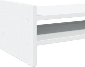 vidaXL Βάση Οθόνης Λευκή 100x27x20 εκ. από Επεξ. Ξύλο
