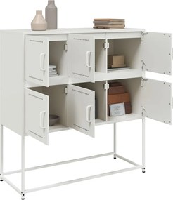 vidaXL Ντουλάπι Λευκό 100,5x39x107 εκ. Ατσάλινο