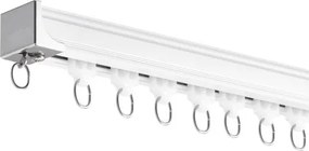 VEVOR Ceiling Curtain Track Set 11.8 FT/3.6 Meter Room Divider with Hooks White