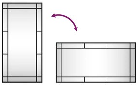 ΚΑΘΡΕΦΤΗΣ ΟΡΘΟΓΩΝΙΟΣ ΜΑΥΡΟΣ 40 X 80 ΕΚ. ΑΠΟ ΣΙΔΕΡΟ 358629