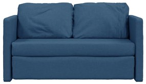 vidaXL Καναπές-Κρεβάτι Δαπέδου 2 σε 1 Μπλε 112x174x55 εκ. Ύφασμα