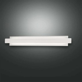 Φωτιστικό Τοίχου Led Regolo 3558-22-102 White Fabas Luce Μέταλλο,Γυαλί