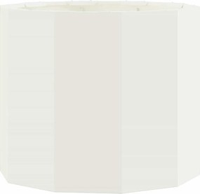 vidaXL Γλάστρα Λευκό 60 x 60 x 50 εκ Ατσάλι