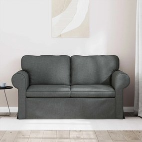 vidaXL Καναπές Σκούρο Γκρι