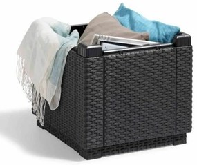 Βοηθητικό Τραπέζι Allibert by KETER Μαύρο πολυπροπυλένιο (42 x 42 x 39 cm)