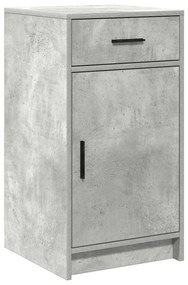 vidaXL Πλαϊνό γραφείο με συρτάρι Σκυρόδεμα Γκρι 40 x 40.5 x 75 εκ