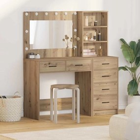 vidaXL Τραπέζι περιποίησης Καφέ 78.5 x 41 x 135 εκ Επεξεργασμένο ξύλο