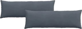 vidaXL Μαξιλάρι Καναπέ 2 pcs Σκούρο Γκρι 120 x 40 cm