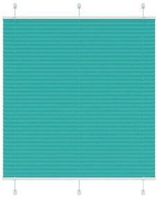 vidaXL Πλισέ περσίδα Petrol Green 120x150 cm Πλάτος υφάσματος 119,4 cm