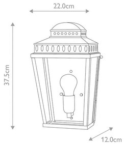 Απλίκα Φωτιστικό Τοίχου E27 60W IP44 Mansion House Elstead Lighting MANSION-HOUSE-V Σιέλ/Βεραμάν/Μέντα