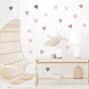 Παιδικά Αυτοκόλλητα Τοίχου Sipo Boho Hearts SIP-WS63041